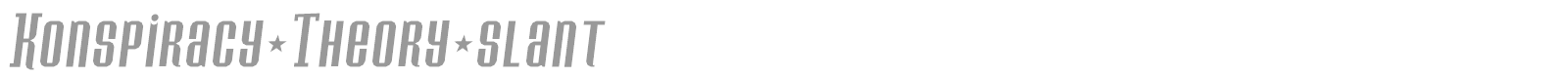 Konspiracy Theory font preview